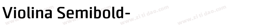 Violina Semibold字体转换